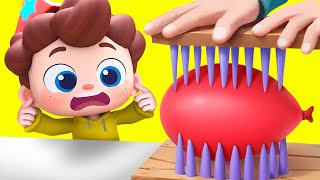 Balloon Pop Song | Educational | Learn Science for Kids | Nursery Rhymes & Kids Songs | BabyBus