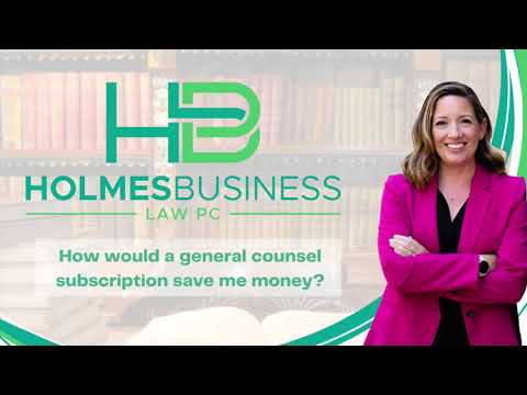 How would a general counsel subscription save me money?