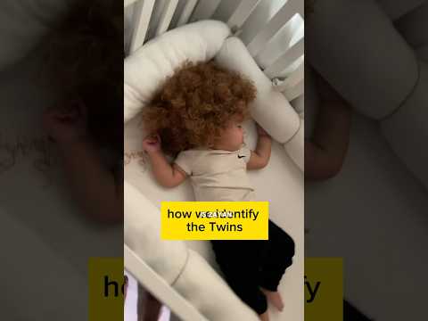 how we identify our twins #cutebaby #funny ￼