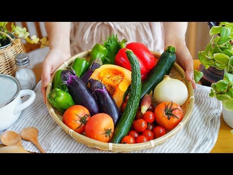 Plenty of summer vegetables! One week's worth of meal prep