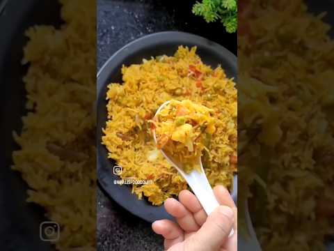 सिर्फ 10 मिनट में बनने वाला वेज पुलाव | Only 10 Min Veg Pulao Recipe | Veg Pulao | #vegpulao #shorts