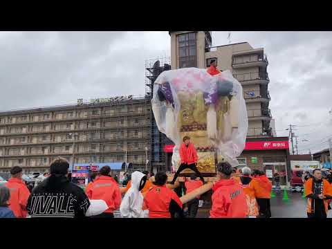 【新居浜太鼓祭り2024・番外編】新須賀太鼓台 フジ新居浜店入場