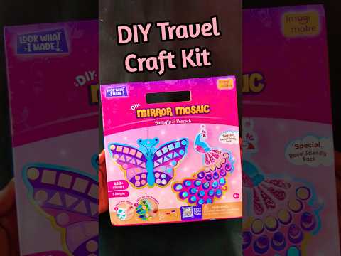 DIY Travelling Special Craft Kit 🌈 Imagimake DIY Mirror Mosaic | Craft Idea #shorts