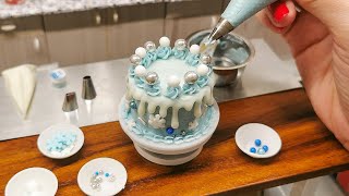 Merry Christmas MINI Cake, real mini cooking / mini food / tiny kitchen / ASMR