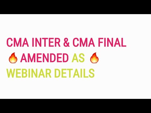 Amended AS for cma inter & cma final