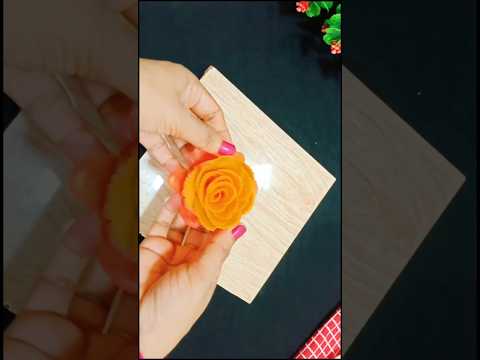 Beautiful Salad Decoration Ideas! tomato & carrot flowers #shorts #shortvideo #shortsfeed #short