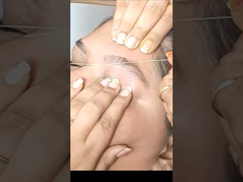 #shorts || Light Eyebrow Threading || #shortsvideo #subscribe