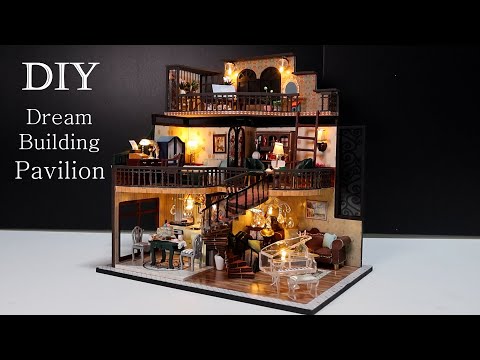 DIY Miniature Dollhouse Kit l Dream Building Pavilion l 꿈의 누각 l 미니어처 miniature 쉽게 만들기