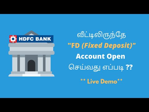 How to open "HDFC FD (Fixed Deposit)" Online in Tamil ? | HDFC FD Netbanking | How To - In Tamil