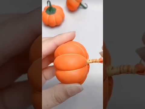 Easy pumpkin craft 😀😝🤣#shorts #easycraft #piupiu