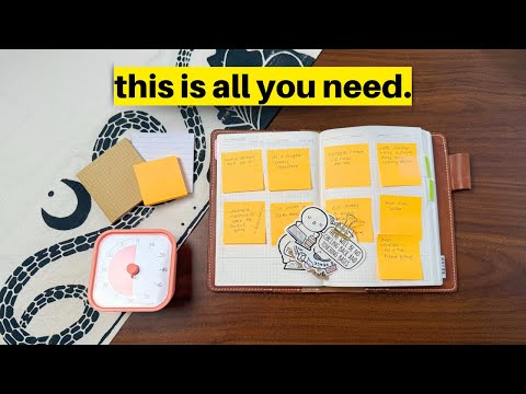 Set up your planner by the end of this video.