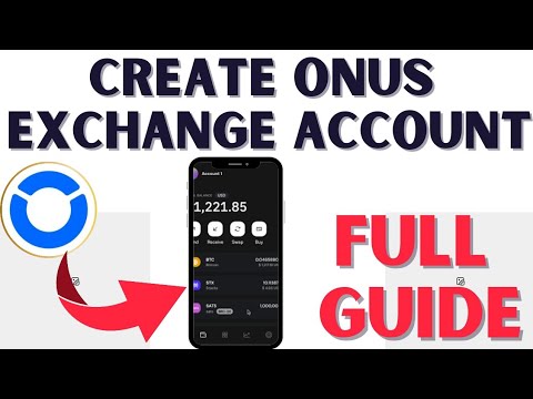 CREATE ONUS EXCHANGE ACCOUNT #onus