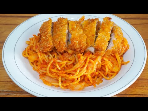 PANTES JADI REBUTAN, EMANG SEENAK ITU.. SPAGHETTI CHICKEN KATSU