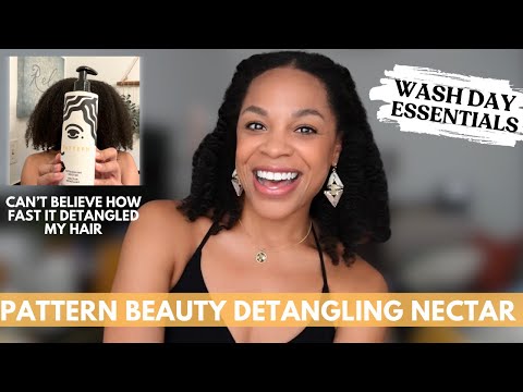 Pattern Beauty DETANGLING NECTAR on Type 4 Natural Hair | Fastest Detangling EVER | Full Wash Day