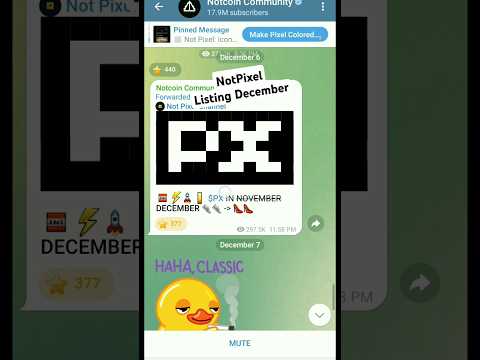 NotPixel Airdrop Listing In December,Not Pixel Earn Px By Telegram Battle War