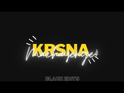 KRSNA - Machayenge 4 | Black Screen Status Lyrics