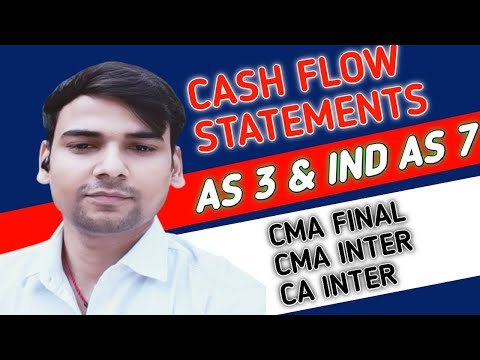 CASH FLOW STATEMENTS | AS 3 | IND AS 7 | ACCOUNTING STANDARDS | CA INTER | CMA INTER | CMA FINAL