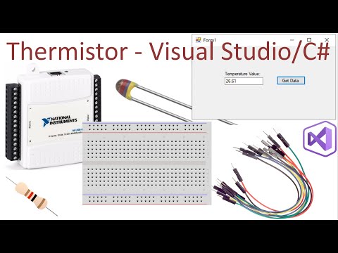 Thermistor Temperature Sensor in Visual Studio using DAQmx and USB-6008