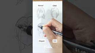 How to draw anime hair for girls Korean hairstyle ideas #howtodrawanime #animehairstyle