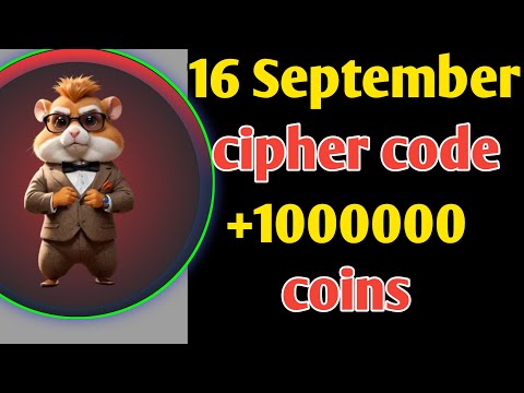 16 September Hamster Kombat daily cipher code today