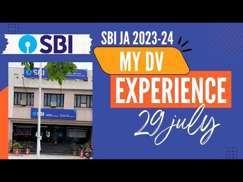 My SBI JA Document Verification Experience 29 July Agra AO | #sbidv #sbija #sbi #sbiresult #banking