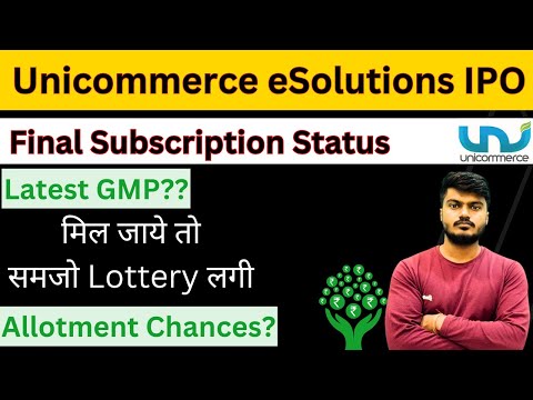 Unicommerce eSolutions IPO | Final Subscription Figure | Allotment Chances | Latest GMP??