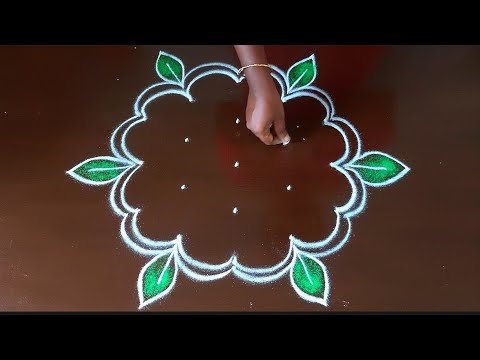 5*3 dots simple rangoli designs🌺thipkiyanchi rangoli🌺 Rangoli muggulu 🌺 rangoli🌺 #लक्ष्मीपूजनरंगोली