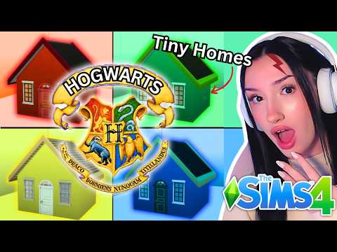 every Tiny Home is a different Hogwarts House in The Sims 4