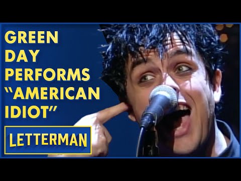 Green Day Performs "American Idiot" | David Letterman