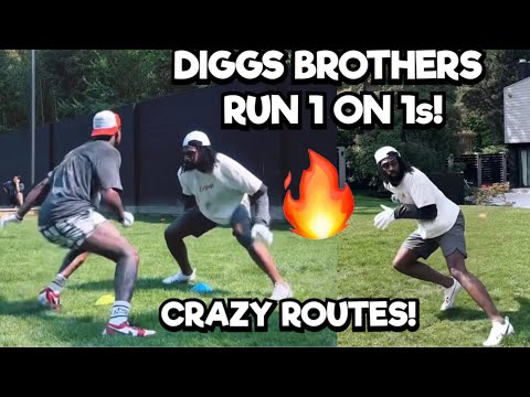 Stefon Diggs Vs Trevon Diggs 🔥 CRAZY ROUTES 😱 BROTHER VS BROTHER (WR Vs CB Matchup)