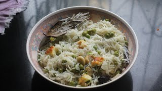 Matar Paneer Pulao/Green Peas Pulao/Paneer Pulao/One Pot Easy Rice Recipe