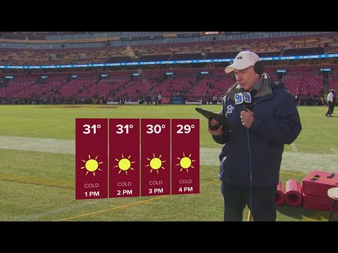 Weather forecast for Eagles @ Commanders game