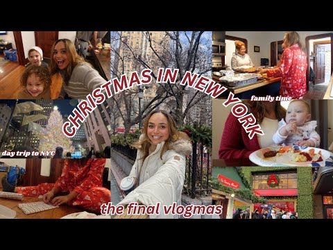 CHRISTMAS IN NY 🎄☃️  Travel with me, spending time with our families, Catskills home tour, NYC trip!