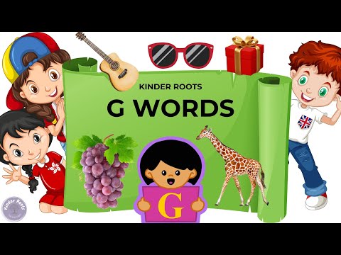 G Words | Words That Starts With G | Discover 'G' Words | A-Z Learning, Kids Learning | Kinder Roots