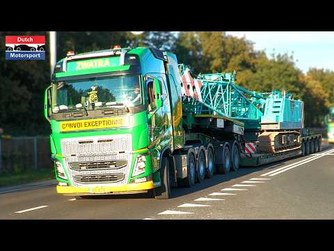 Trucks leaving Special Transport Truckshow!