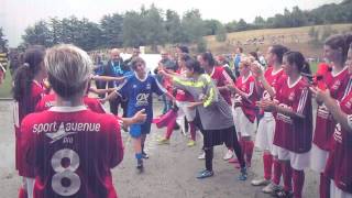 Coupe de la Loire Haie d'honneur du FC Saint Etienne