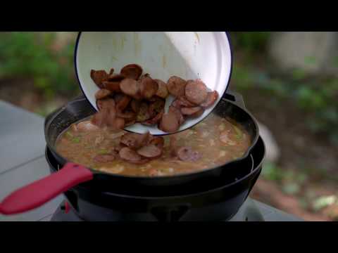 Eureka! Recipes: Bayou Beer, Shrimp, and Sausage over Rice