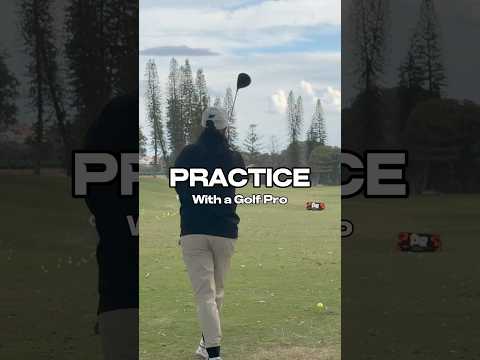 Practice with a GOLF PRO #golf