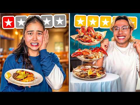 Eating ONLY 1 Star VS 5 Star Food Challenge