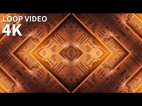 golden background video loop no copyright 4K HD,Geometric motion video material.