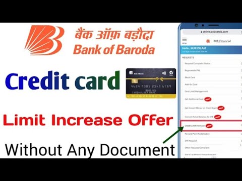 BOB Credit Card Limit increased|| Bob credit card limit increase kaise kare #bob #shorts