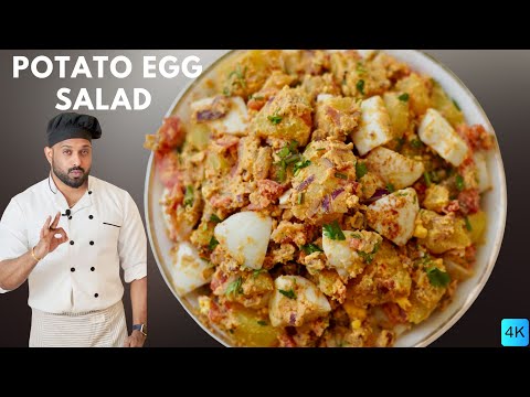 Classic Potato Egg Salad | Creamy Potato Egg Salad | salad recipe malayalam