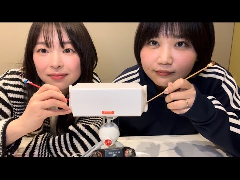 【ASMR】@_momomo3 さんと雑談耳かき