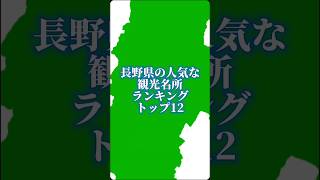 長野県の人気な観光名所ランキングトップ12#地理系を終わらせない #47都道府県企画