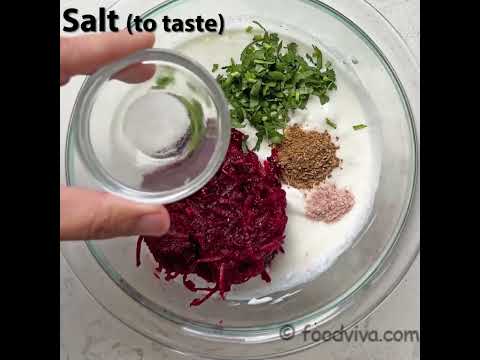 Beetroot Raita in 10 minutes (Quick Indian Style Beet and Yogurt Dip)