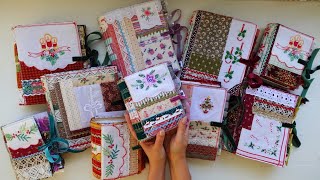 ✿ Christmas junk journals | softcover felt journals ✿