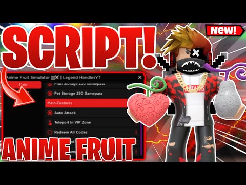 Anime Fruit Simulator Script Pastebin 2023 | AUTO FARM + INFINITE GEMS *Roblox*