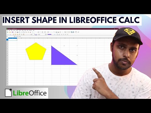 How to insert shape in libreoffice calc | insert shape libreoffice calc