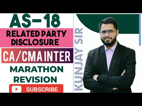 AS-18 | Accounting For Related Party Disclosure | CA Inter | CMA Inter | Edukunj | Kunjay CMA