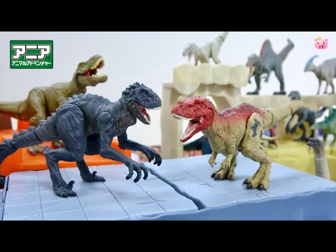 【ANIA】Jurassic World Scorpius Rex & Ceratosaurus - Which is Stronger?